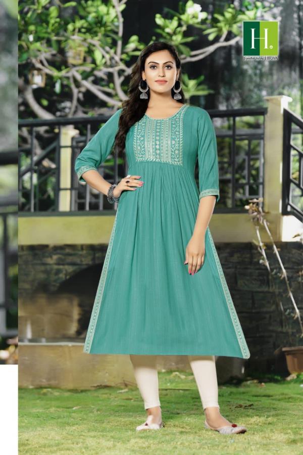 Hirwa Naira Fancy Festive Viscose Designer Kurti Collection